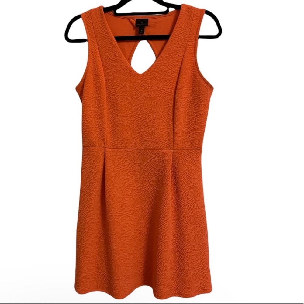 Worthington Woman’s Medium Coral Keyhole Back Fit & Flare Dress